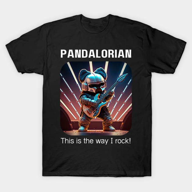 The Pandalorian - Rock is the way! v1 T-Shirt by AI-datamancer